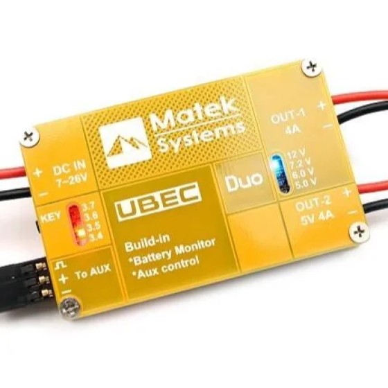 Matek System UBEC 4A/5~12V& 4A/5V for RC Quadcopter RC Airplane RC Multicopter UBEC Power Model APM/Pixhawk DIY